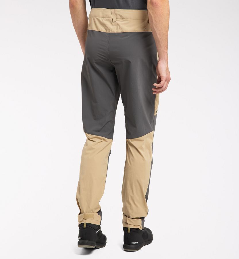 Haglöfs Mens Lite Flex Hiking Pants Khaki/Black New Zealand 60489MJDT